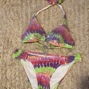 Colorful Victoria’s Secret Swim Bikini Set